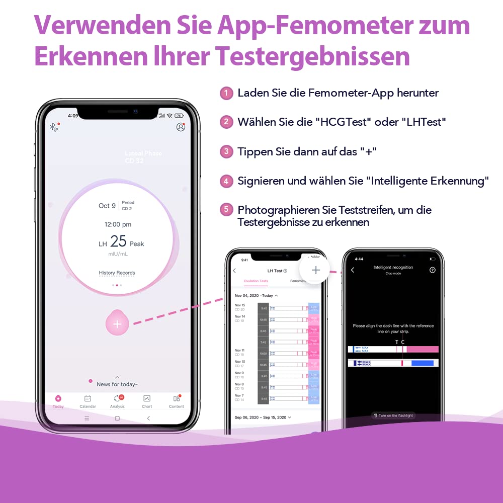 femometer-ovulationstest-20er-25-miu-ml-mit-urinbecher image 3