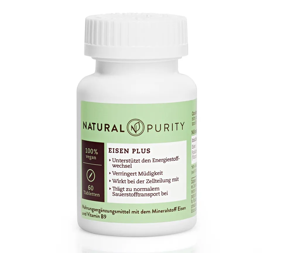 verisana-natural-purity-eisen-plus-nahrungserg-nzungsmittel-60-tabletten image 1