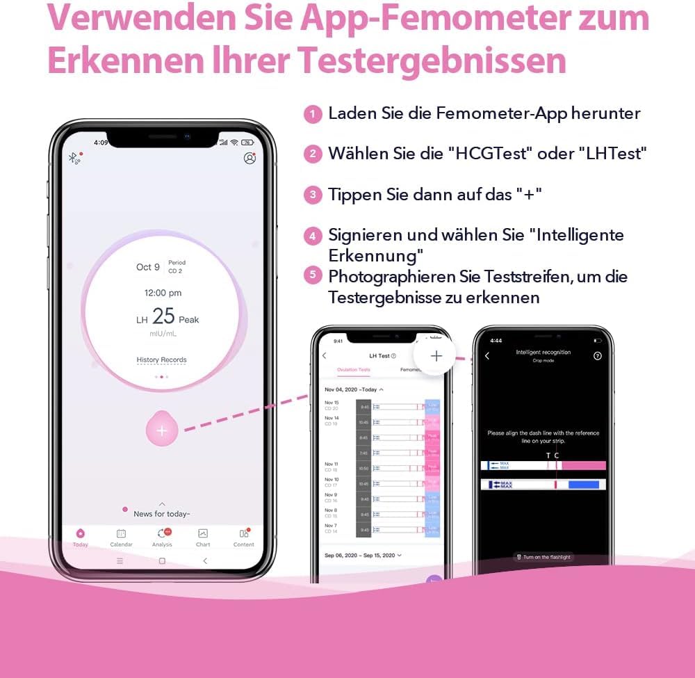 femometer-ovulationstest-50er-schwangerschaftstest-20er-25-miu-ml image 2
