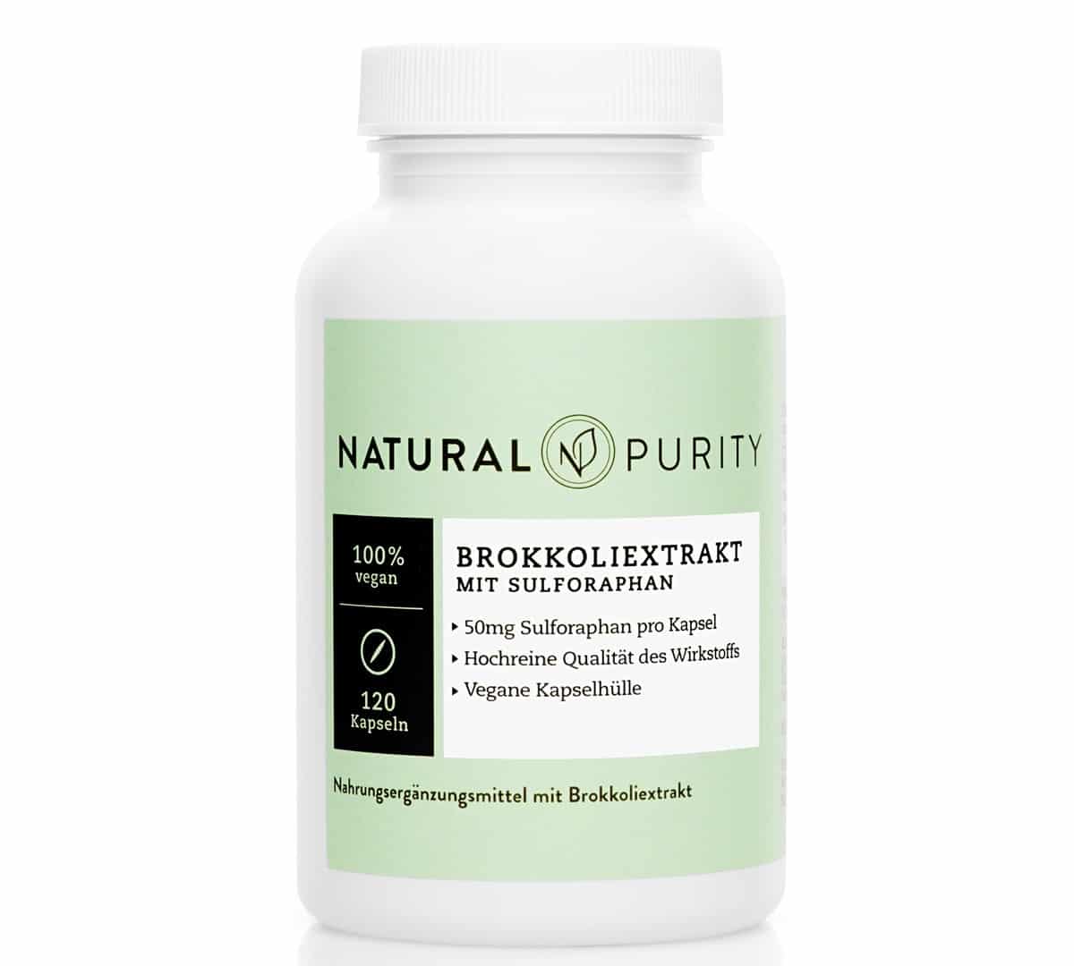 verisana-natural-purity-brokkoli-extrakt-120-vegane-kapseln-50mg-sulforaphan image 1