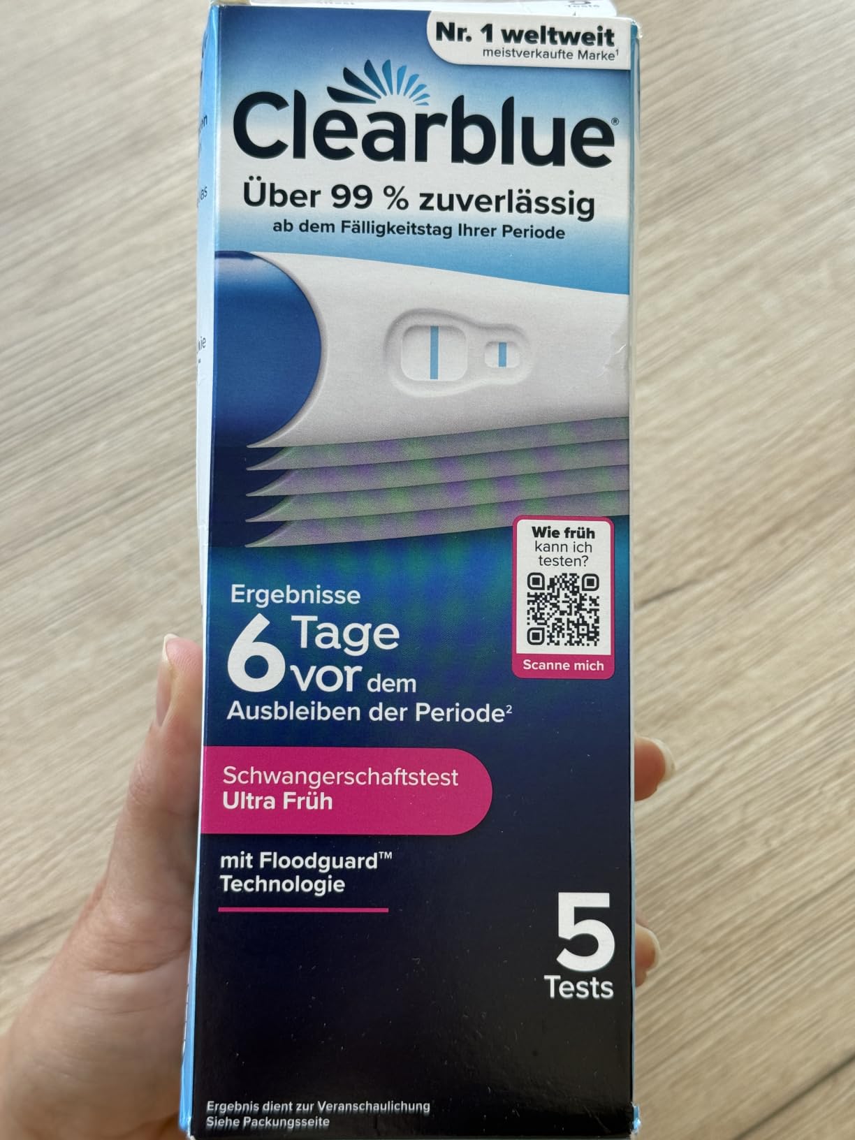 Einer zeigte Verdunstungslinie