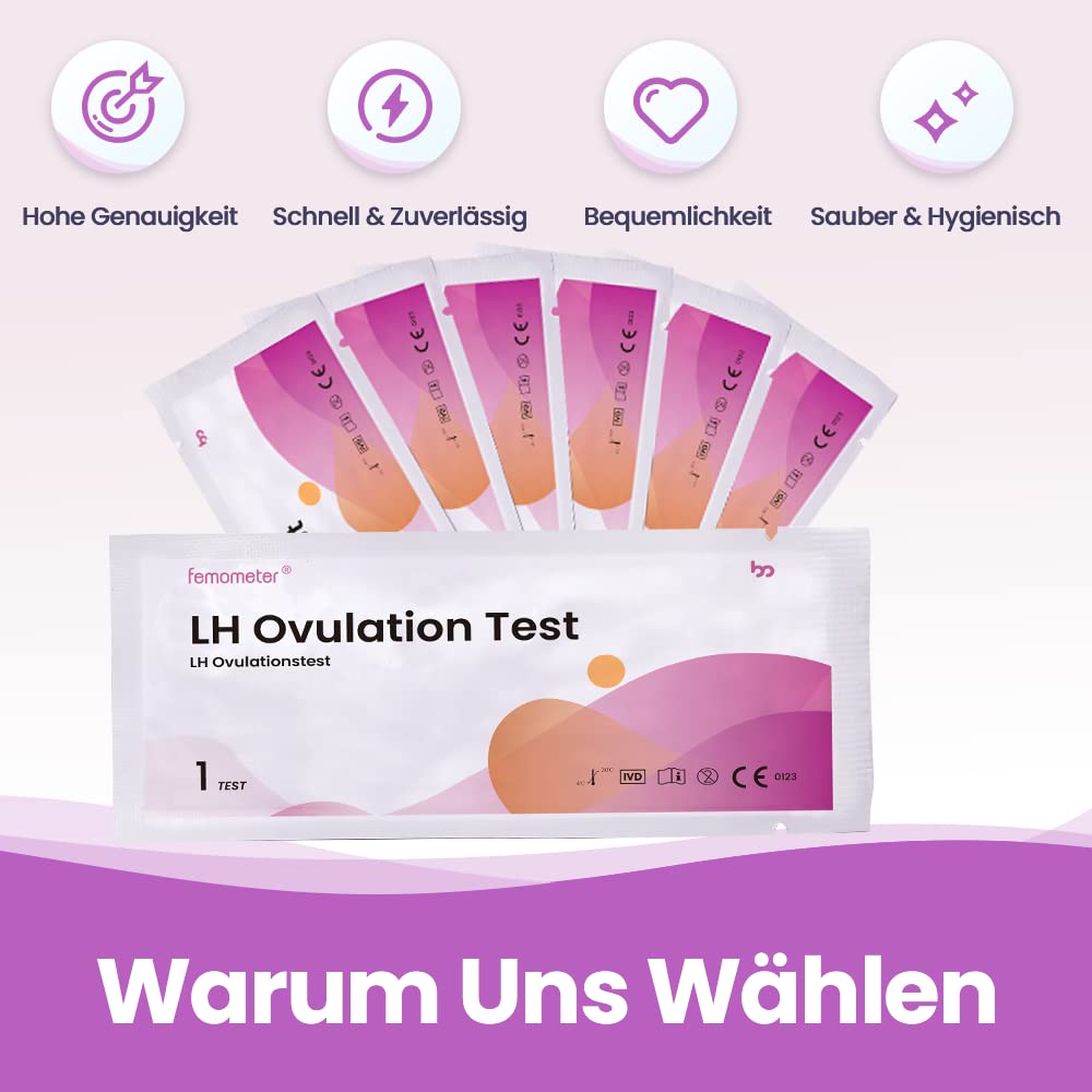 femometer-ovulationstest-20er-25-miu-ml-mit-urinbecher image 2