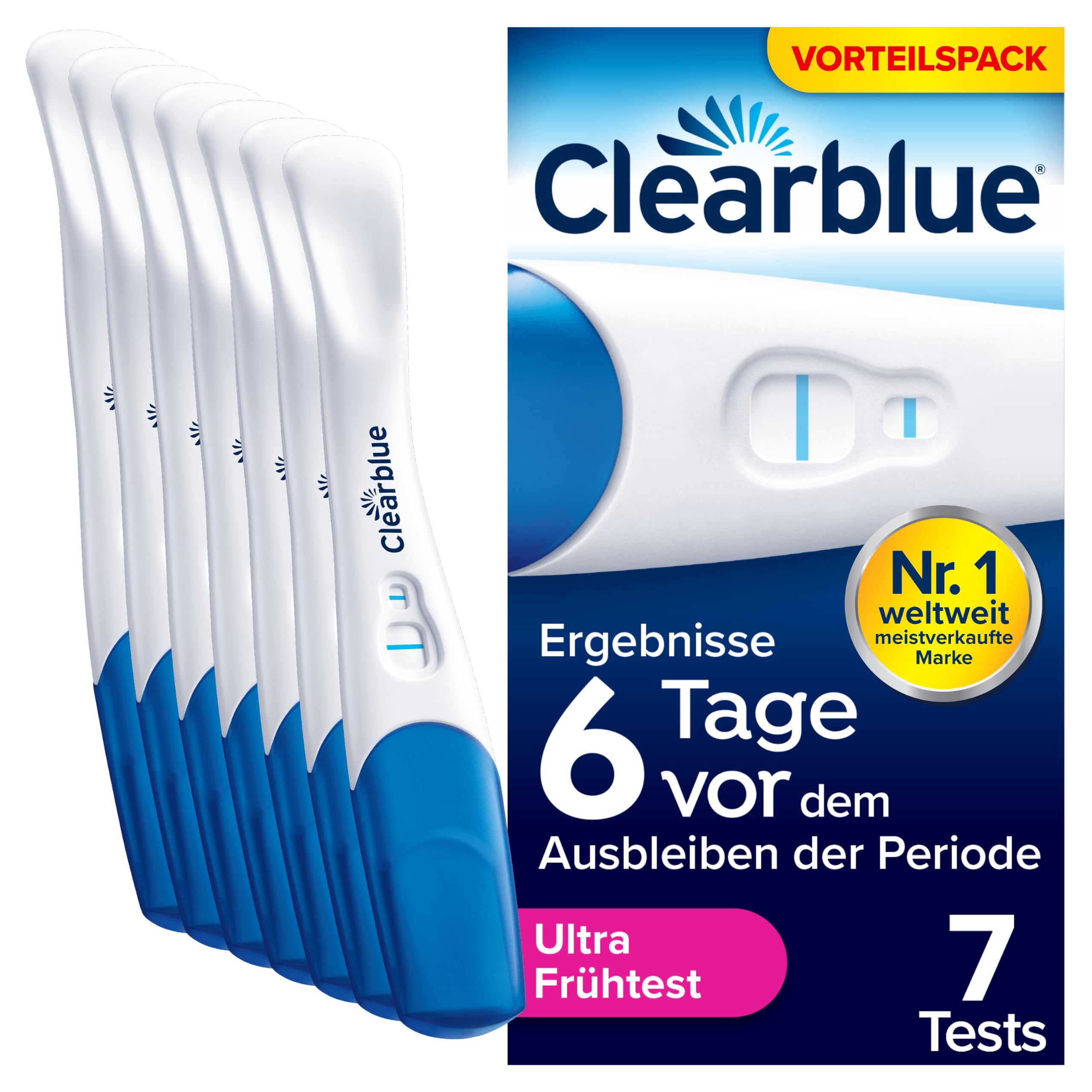 clearblue-schwangerschaftstest-ultra-fr-h-7er-pack-10-miu-ml image 1