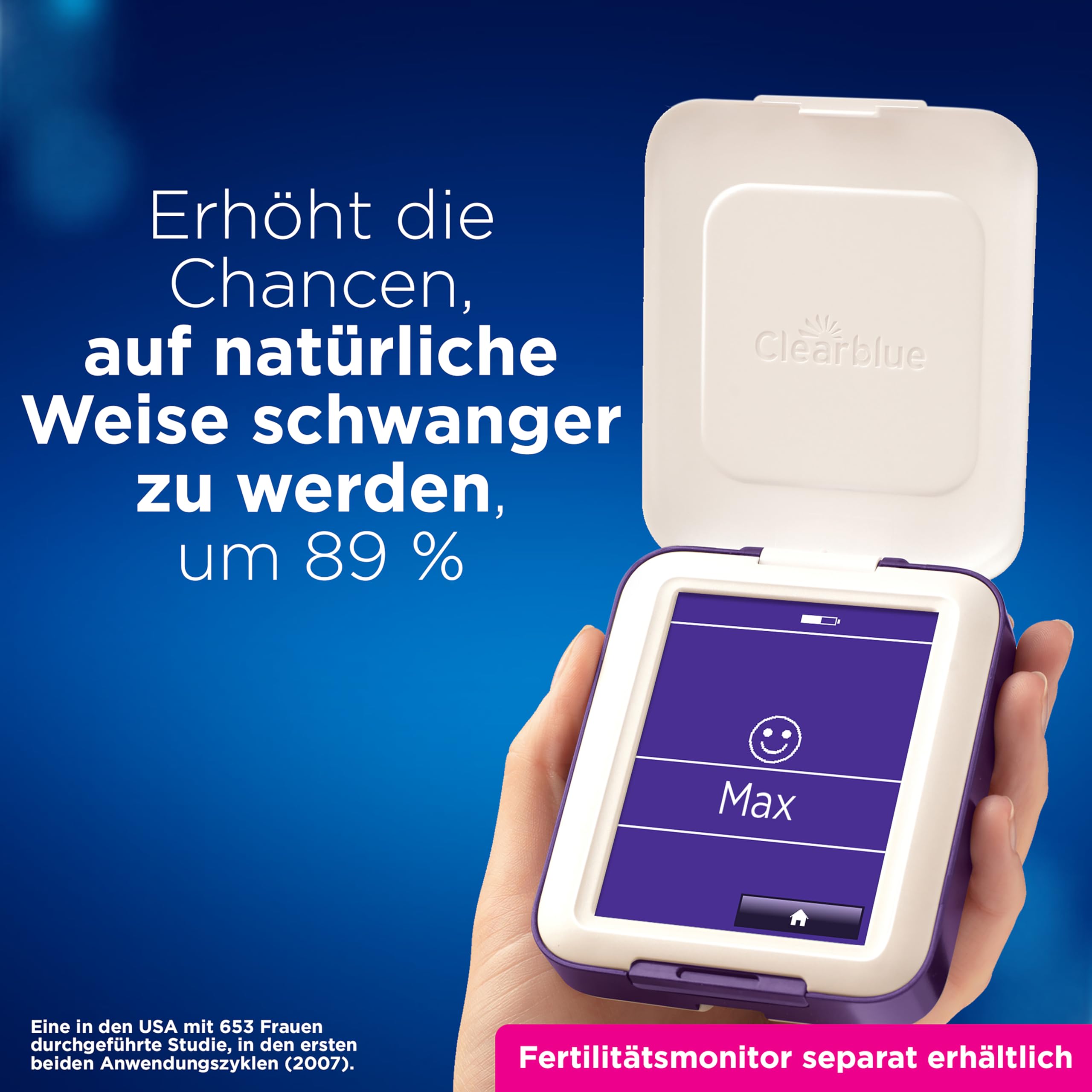 clearblue-fertilit-tsmonitor-advanced-nachf-llpackung-30-ovulationstests-3-schwa image 2
