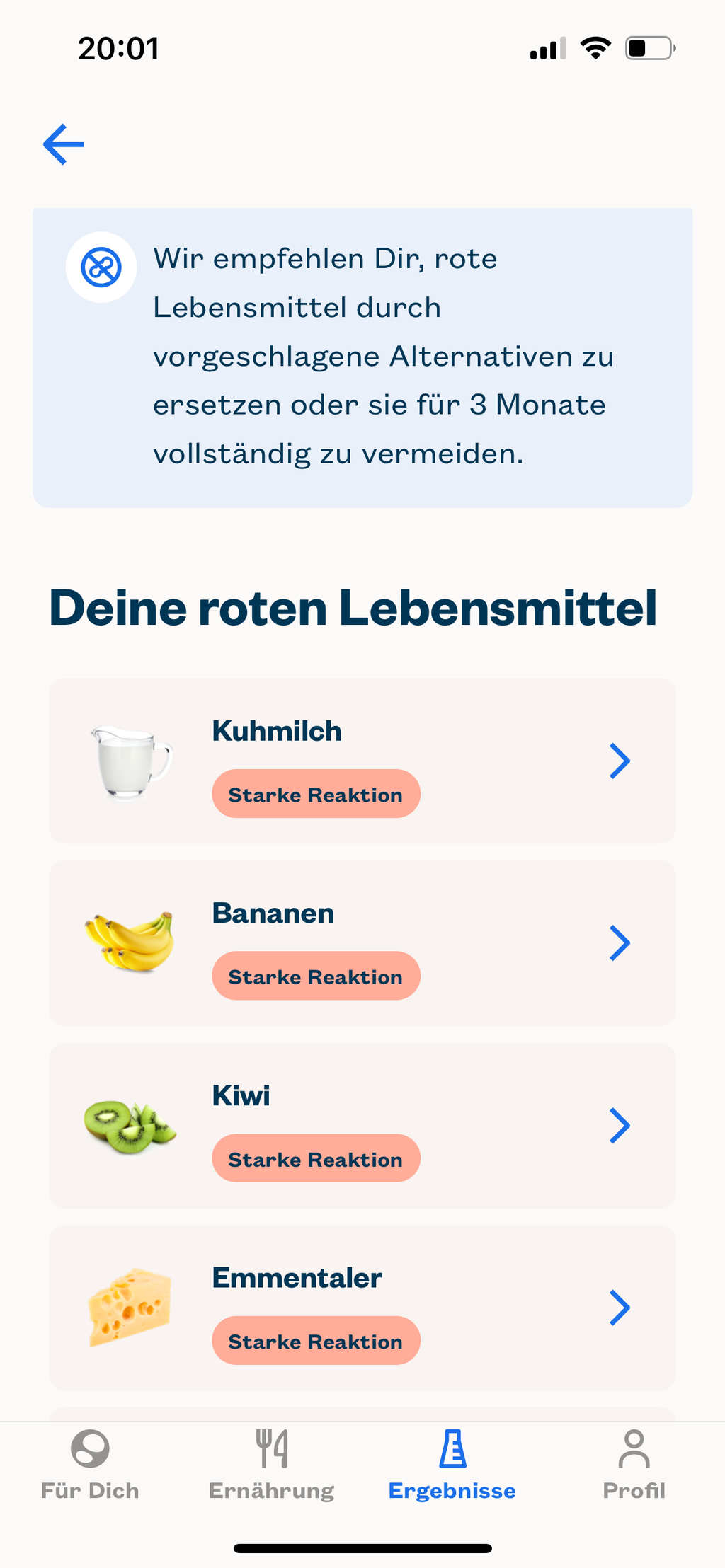 Endlich Klarheit beim Essen