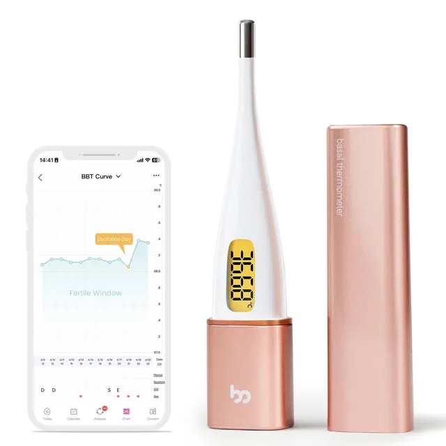 femometer-vinca-ii-basalthermometer-bluetooth-fruchtbarkeitsthermometer-golden image 1