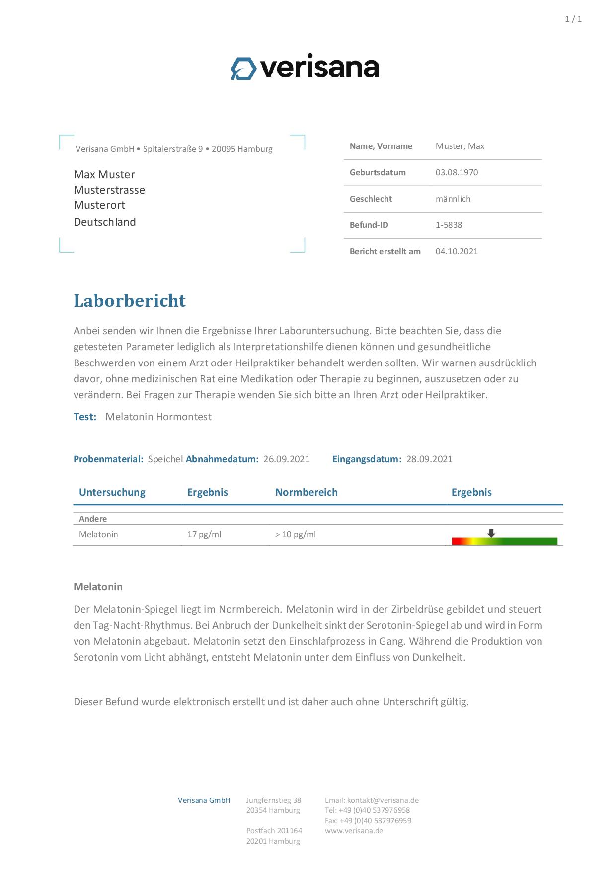 verisana-melatonin-hormontest-speicheltest-1x-melatonin-schlafhormon image 2