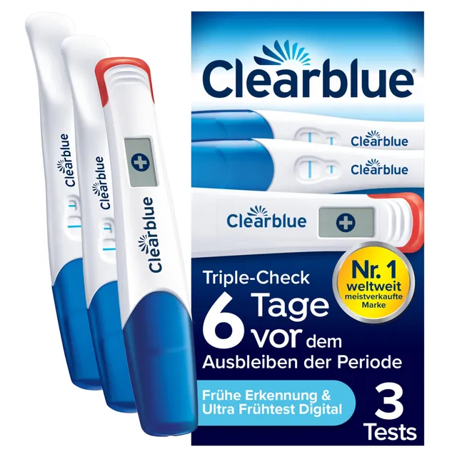 clearblue-schwangerschaftstest-triple-check-ultra-fr-h-kombipack-3-tests image 1