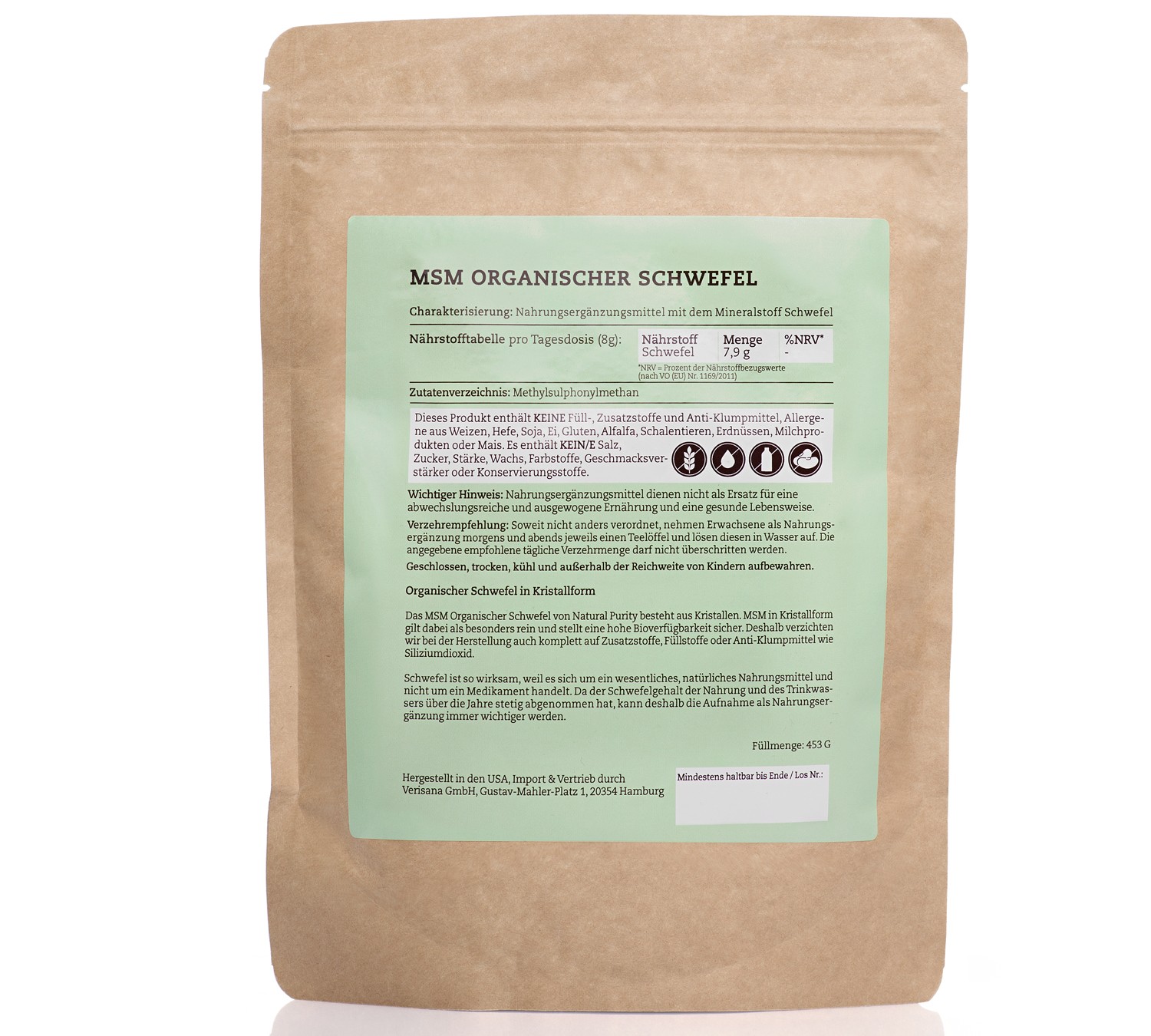 verisana-natural-purity-msm-organischer-schwefel-kristalle-nahrungserg-nzungsmit image 2