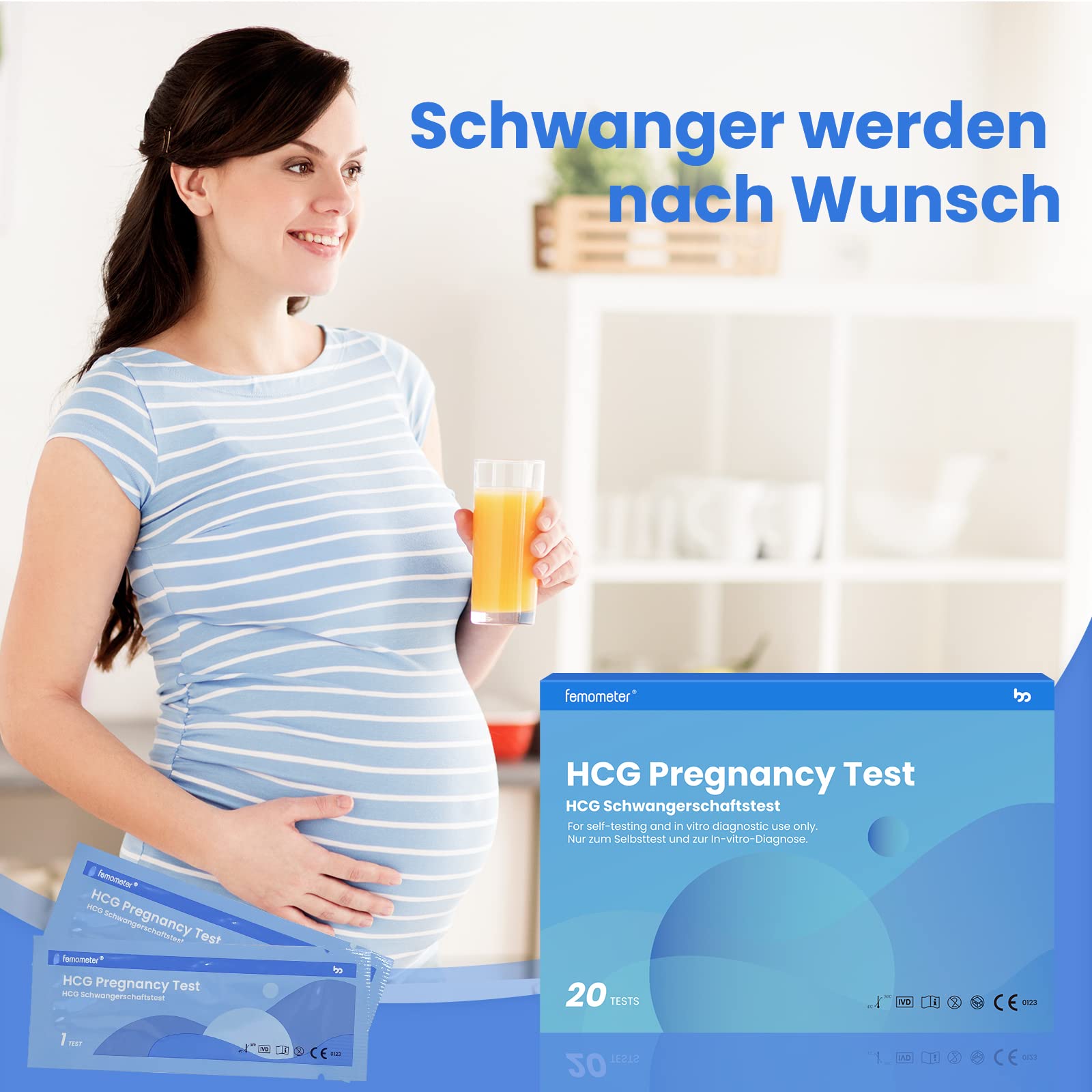 femometer-20-x-schwangerschaftstest-fr-htest-25-miu-ml-urintest-mit-urinbecher image 7