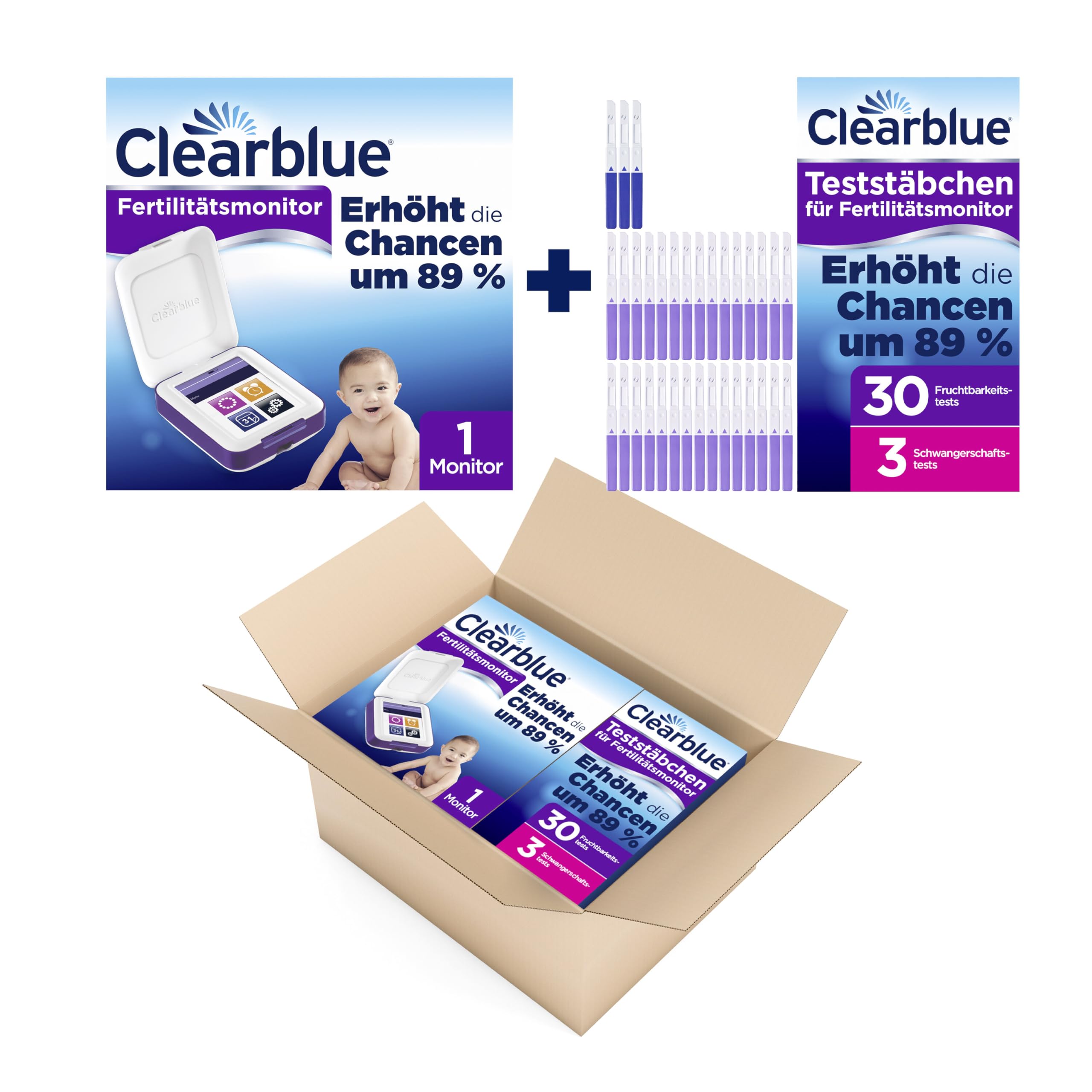 clearblue-fertilit-tsmonitor-advanced-testst-bchen-30-3-touchscreen-set image 2