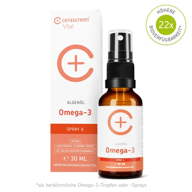 cerascreen-omega-3-spray-vegan-zitrone-minze-nahrungserg-nzung-dha-epa image 1