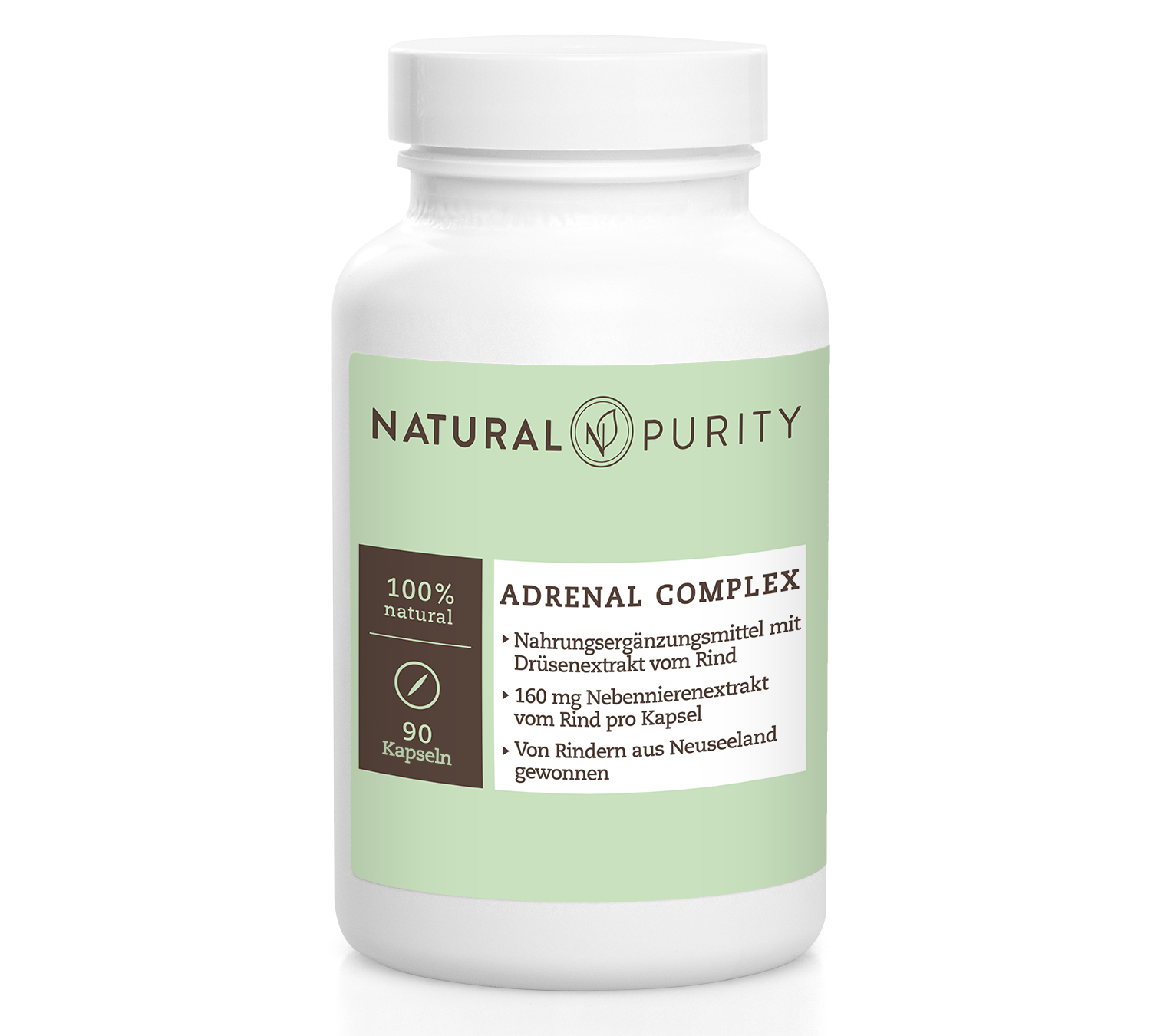 verisana-natural-purity-adrenal-complex-mit-nebennierenextrakt-90-kapseln image 1