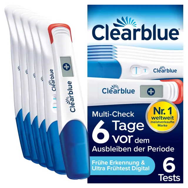 clearblue-schwangerschaftstest-multi-check-ultra-fr-h-kombipack-6-tests-1-digita image 1