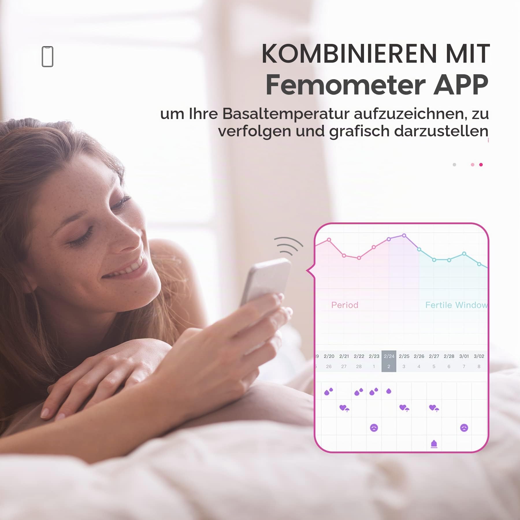 femometer-vinca-lite-basalthermometer-digitales-fruchtbarkeitsthermometer-rosa-o image 4