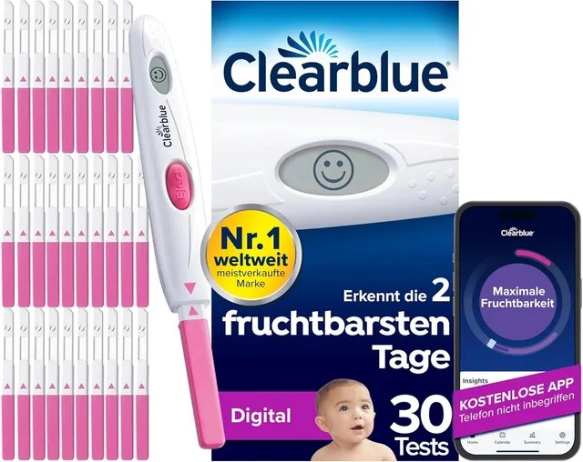 clearblue-ovulationstest-kit-digital-1-halterung-30-tests image 1