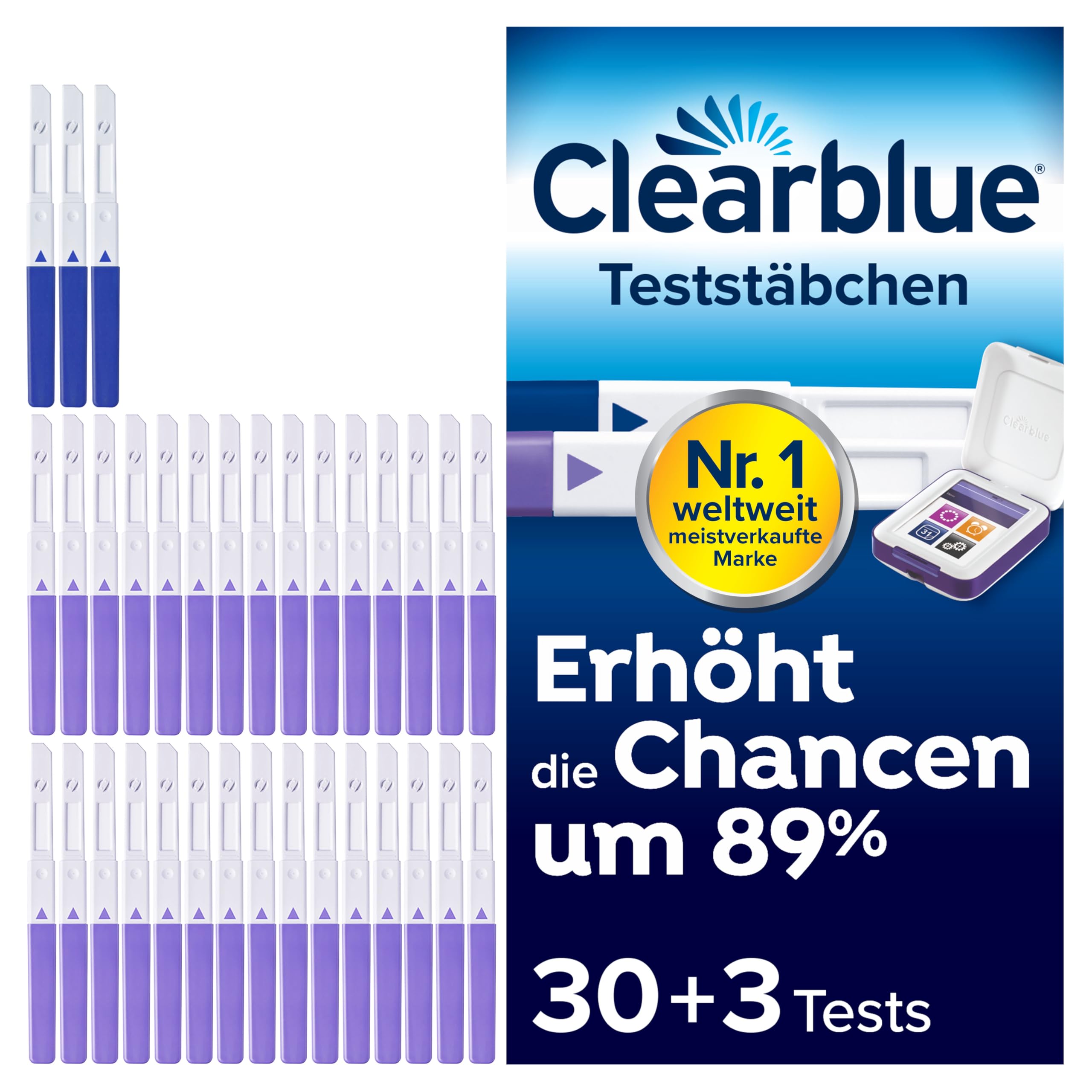 clearblue-fertilit-tsmonitor-advanced-nachf-llpackung-30-ovulationstests-3-schwa image 1