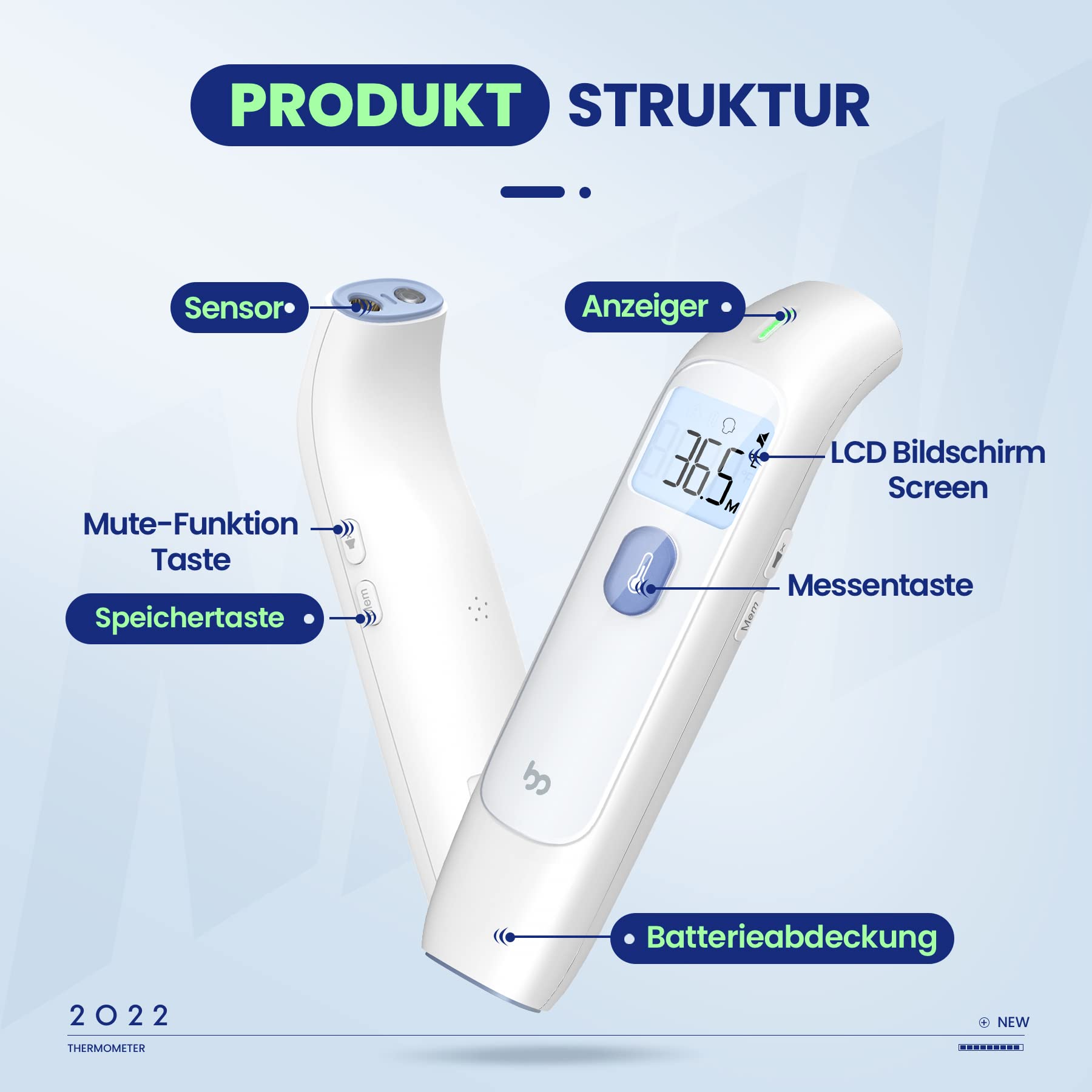 femometer-fieberthermometer-kontaktlos-infrarot-stirnthermometer-f-r-baby-kinder image 3